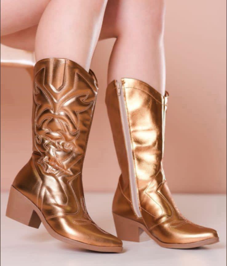 Bronze Metallic Boot